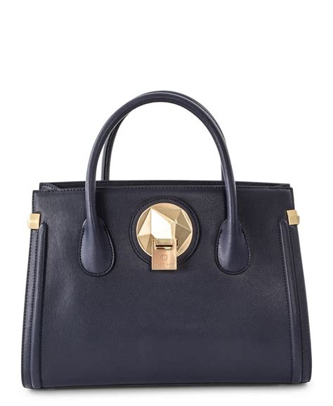 Céline Dion Octave Leather Satchel (Grey) 